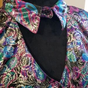 Vintage panhandle slim metallic shimmer top